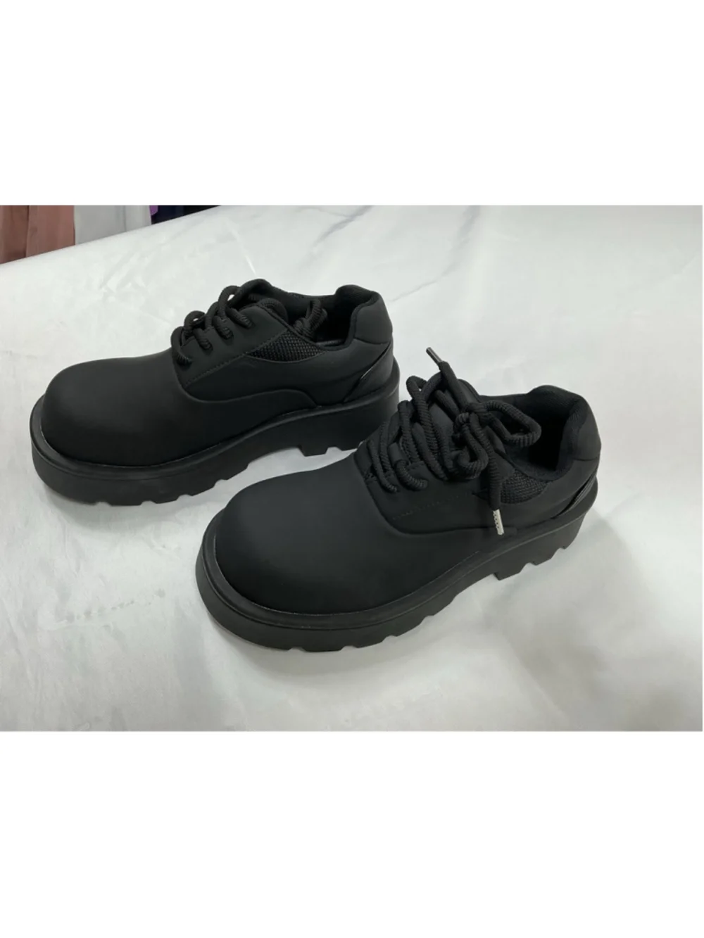 Men’s New Fashion Platform Chunky Lace Up Oxfords Black Size 255 US 8